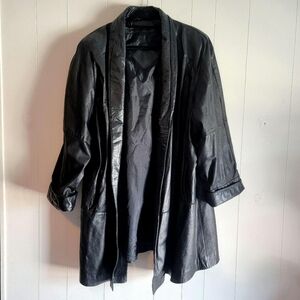 Chic Black Leather Patch